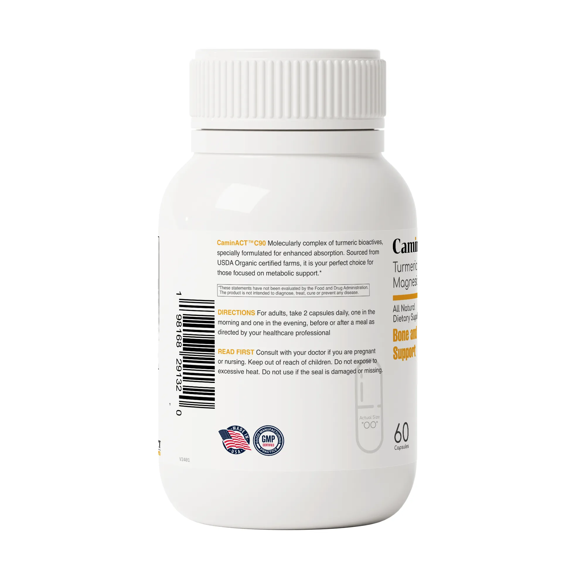 CaminACT Turmeric Extract with Magnesium Amino Chelate