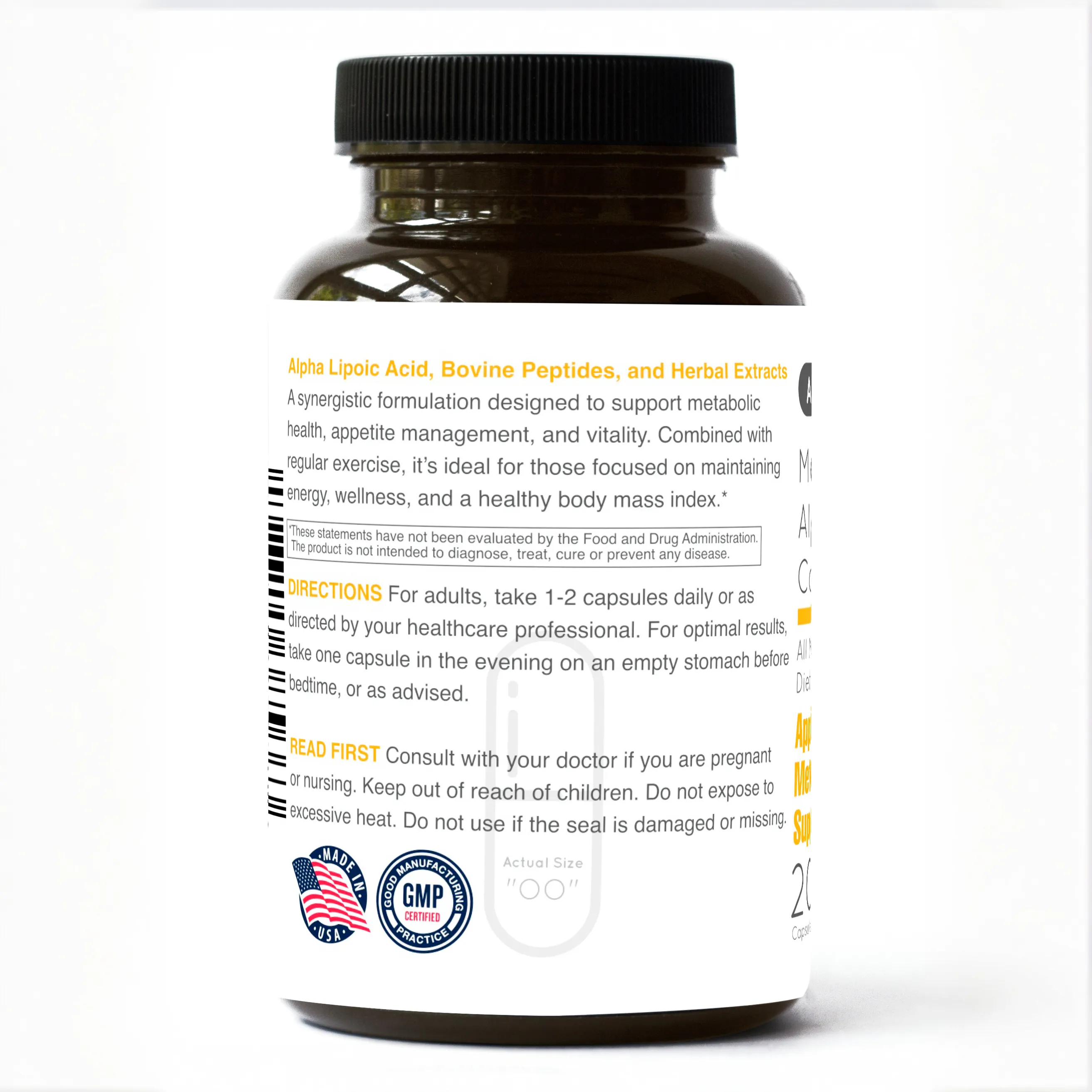 BioLife Metabolic Balance — ALA with Colostrum 20 Caps