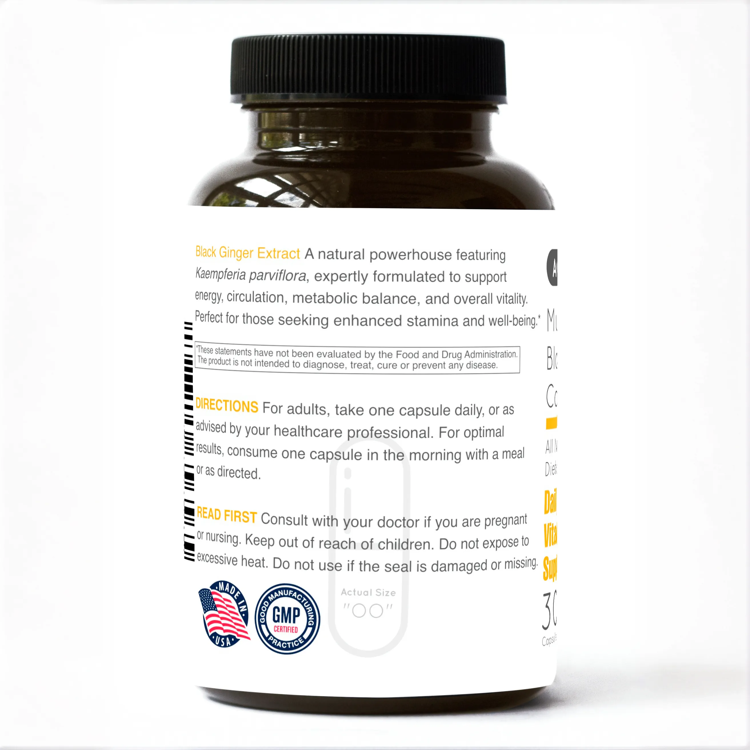 BioLife Multivitamin for Men with Black Ginger 30 Caps