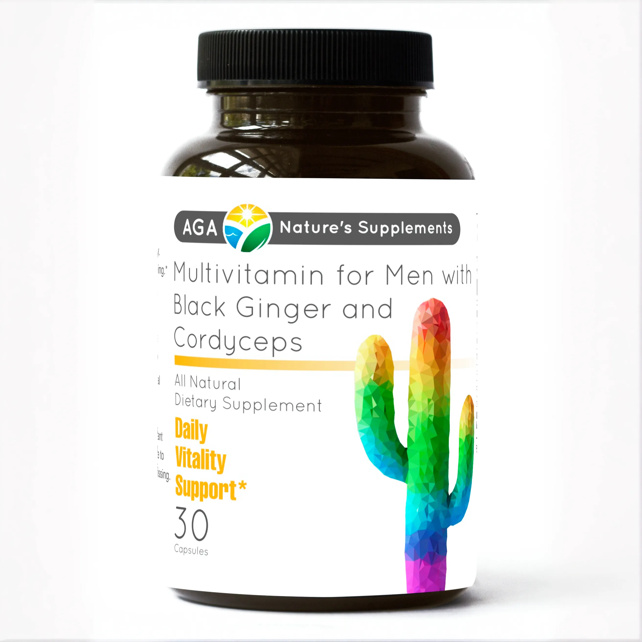 Multivitamin for Men with Black Ginger & Cordyceps 30 Caps
